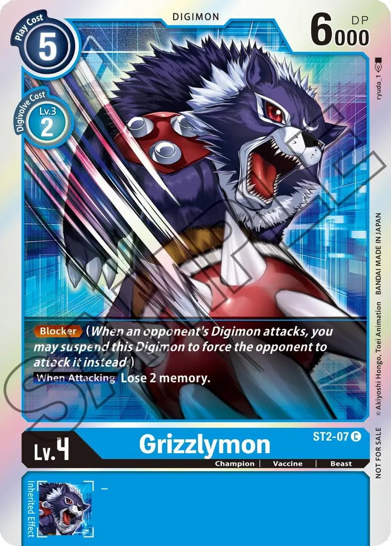Grizzlymon [St2-07] (Event Pack 1) [Starter Deck: Cocytus Blue Promos] 1