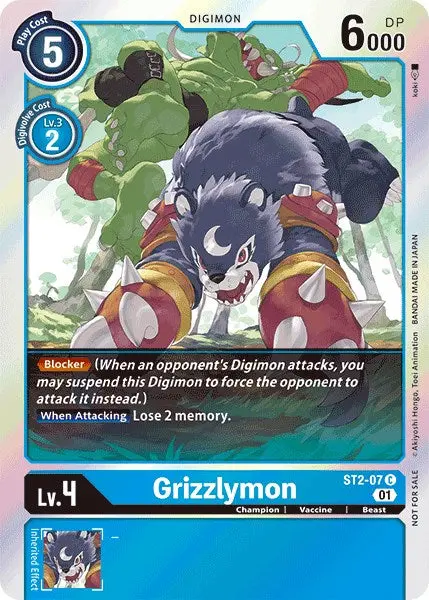 Grizzlymon [St2-07] (Official Tournament Pack Vol.4) [Starter Deck: Cocytus Blue Promos] 1