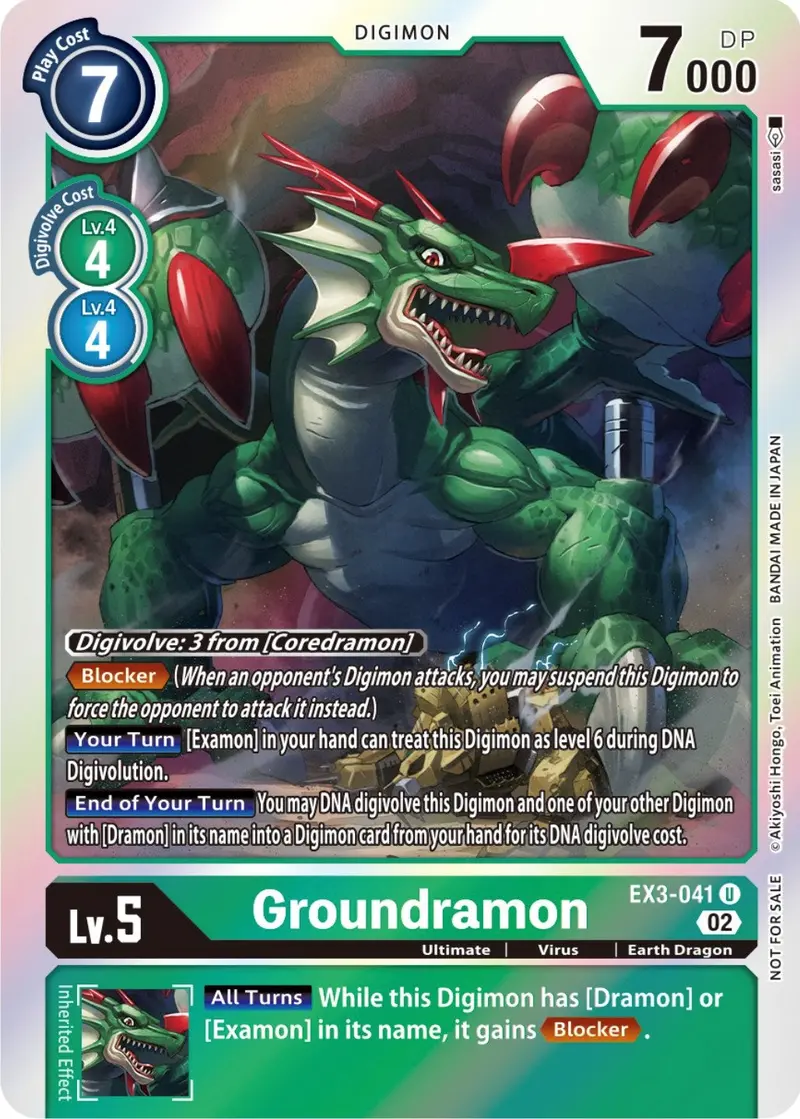 Groundramon [Ex3-041] (Alternate Art) [Draconic Roar] 1