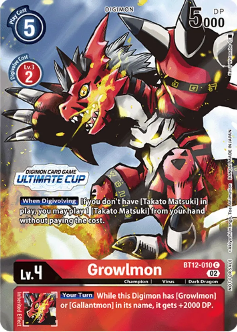 Growlmon [Bt12-010] (Ultimate Cup) [Across Time Promos] 1