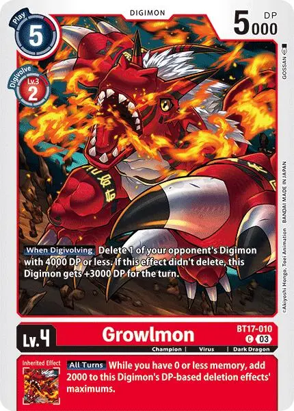 Growlmon [Bt17-010] [Secret Crisis] 1