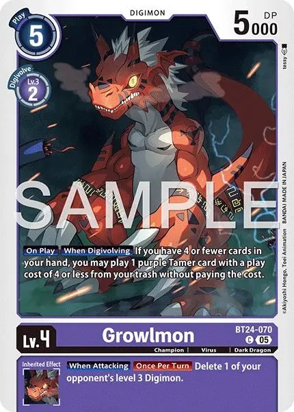 Growlmon [Bt24-070] [Time Stranger] 1
