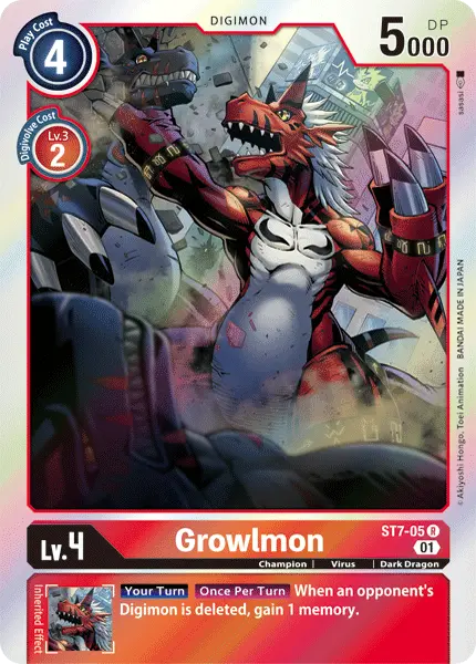 Growlmon [St7-05] [Starter Deck: Gallantmon] 1