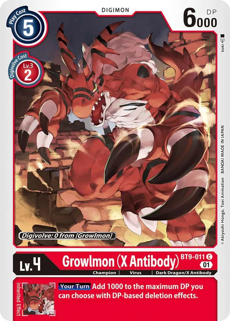Growlmon (X Antibody) [Bt9-011] [X Record] 1
