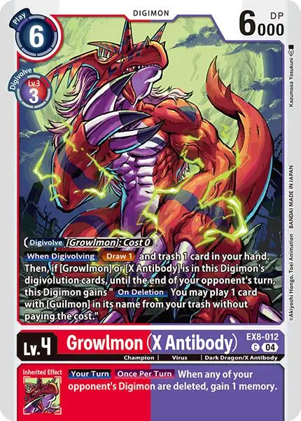 Growlmon (X Antibody) [Ex8-012] [Chain Of Liberation] 1