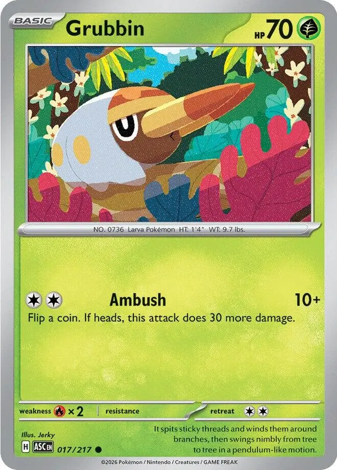 Grubbin (017/217) [Mega Evolution: Ascended Heroes] 1
