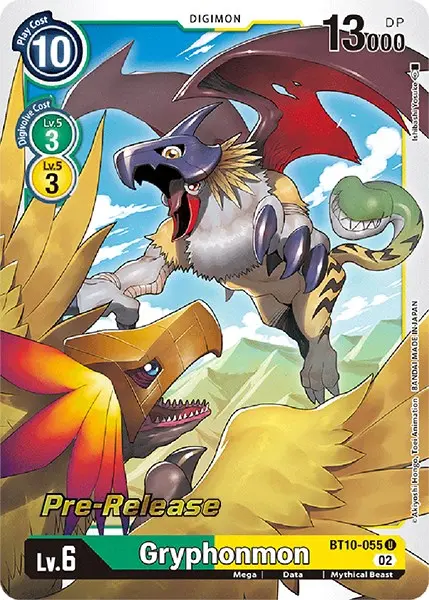 Gryphonmon [Bt10-055] [Xros Encounter Pre-Release Cards] 1