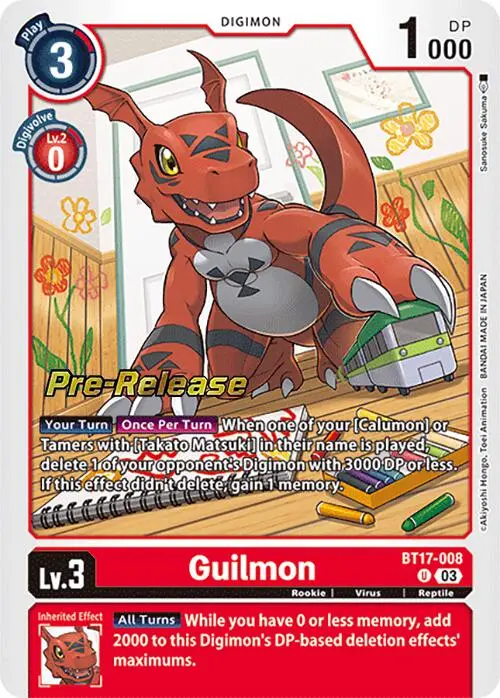 Guilmon [Bt17-008] [Secret Crisis Pre-Release Cards] 1