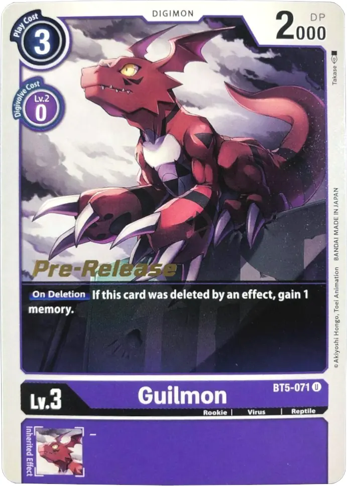 Guilmon [Bt5-071] [Battle Of Omni Pre-Release Promos] 1