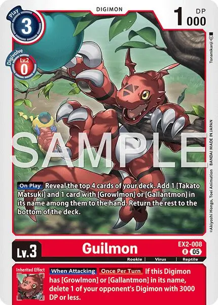 Guilmon [Ex2-008] [Advanced Booster Digimon Generation] 1