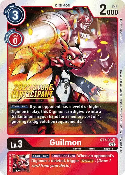Guilmon [St7-03] (2022 Store Participant) [Starter Deck: Gallantmon Promos] 1