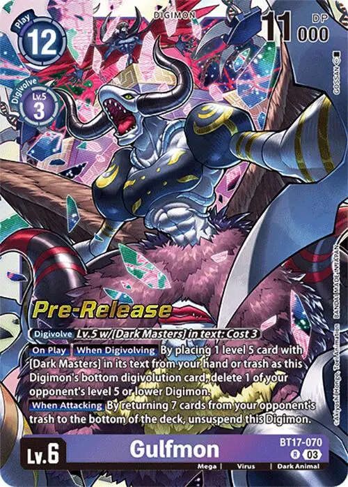 Gulfmon [Bt17-070] [Secret Crisis Pre-Release Cards] 1