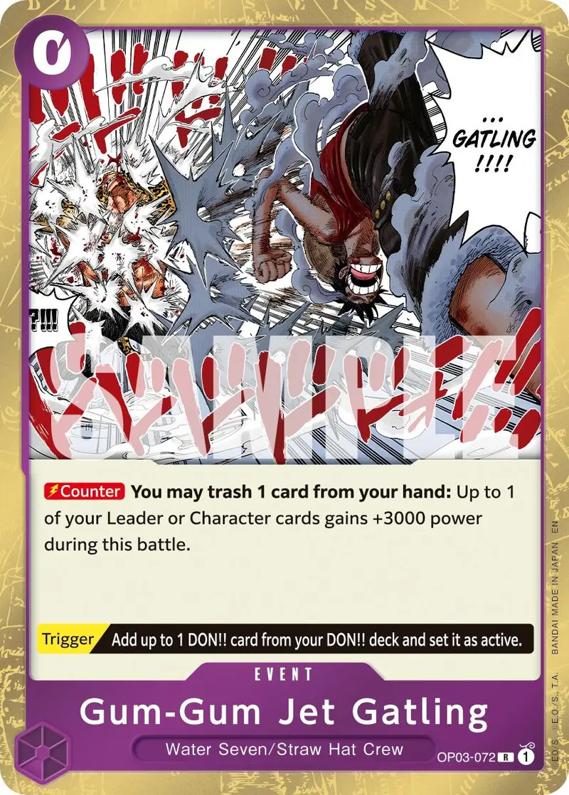 Gum-Gum Jet Gatling (Reprint) [Premium Booster -The Best- Vol. 2] 1