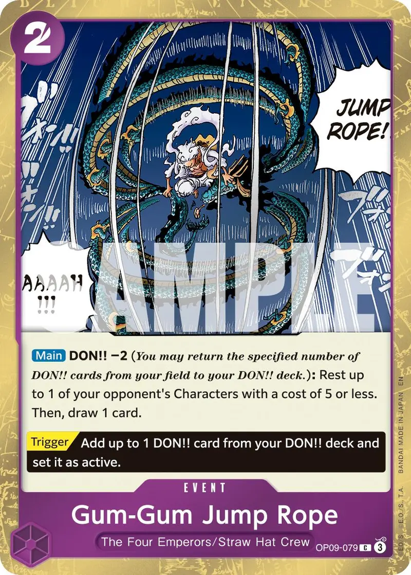 Gum-Gum Jump Rope (Pirate Foil) [Premium Booster -The Best- Vol. 2] 1