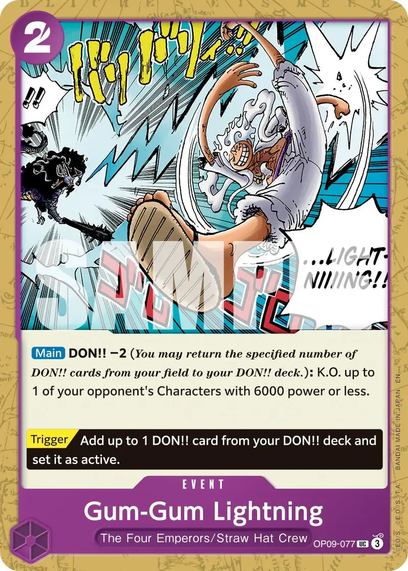 Gum-Gum Lightning (Reprint) [Premium Booster -The Best- Vol. 2] 1
