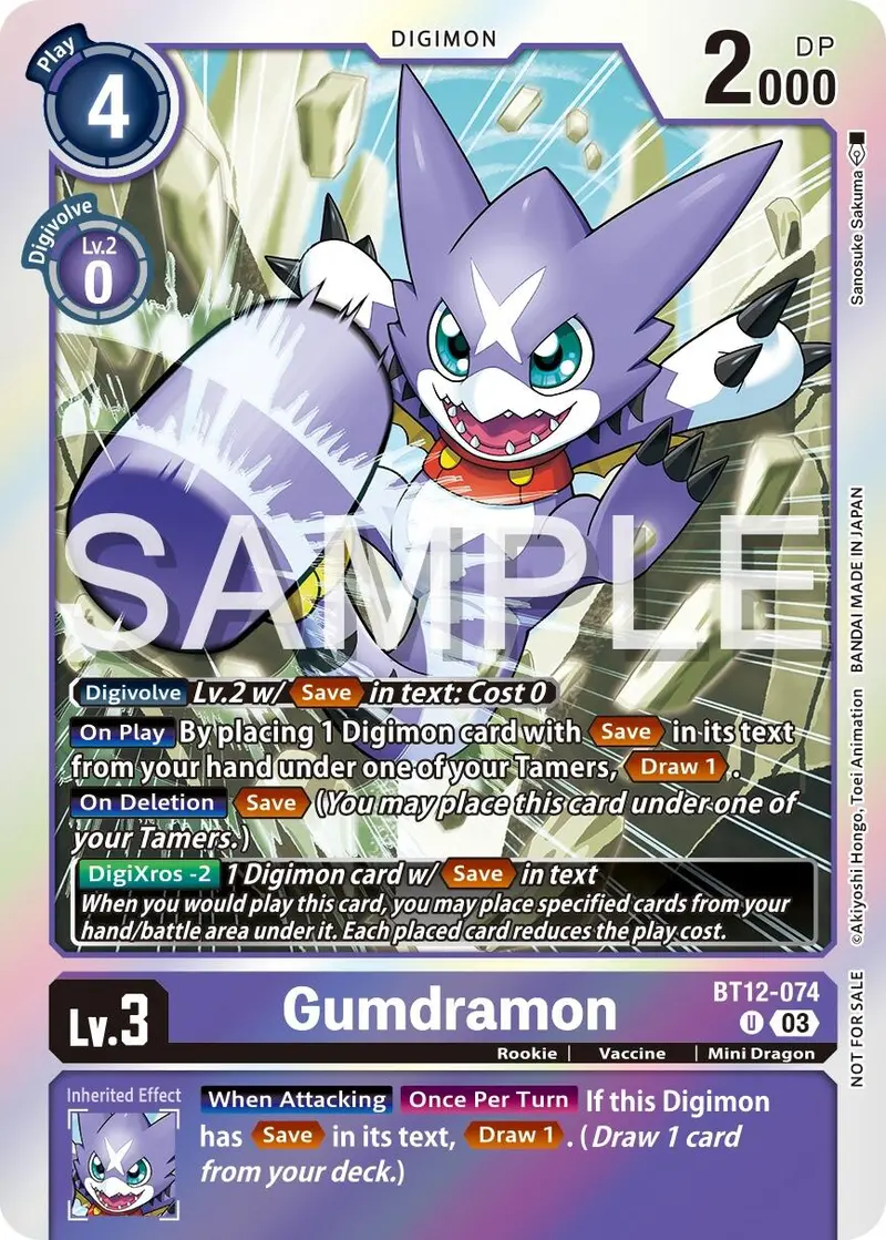 Gumdramon [Bt12-074] (Official Tournament Vol.13 Winner Pack) [Across Time Promos] 1