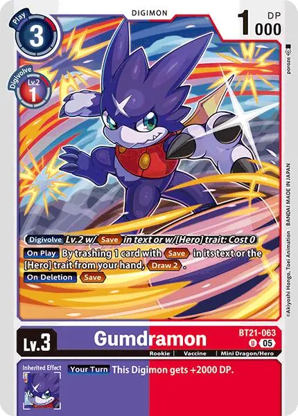 Gumdramon [Bt21-063] [World Convergence] 1