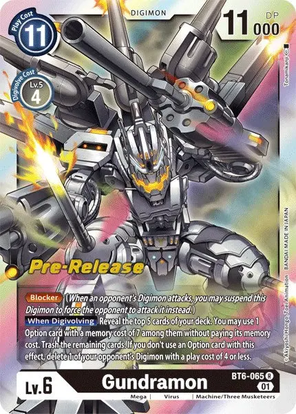 Gundramon [Bt6-065] [Double Diamond Pre-Release Cards] 1