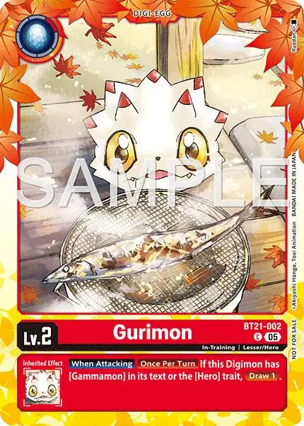 Gurimon [Bt21-002] (Regulation Battle Vol.3 Participant) [World Convergence] 1