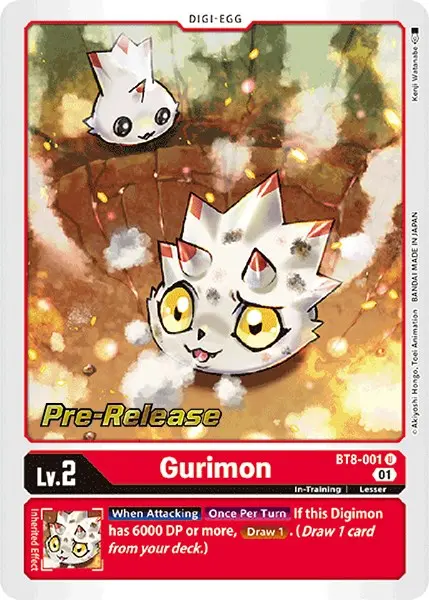Gurimon [Bt8-001] [New Awakening Pre-Release Cards] 1
