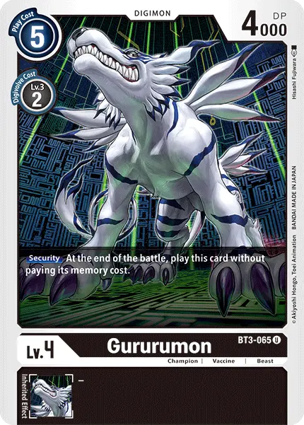 Gururumon [Bt3-065] [Release Special Booster Ver.1.5] 1