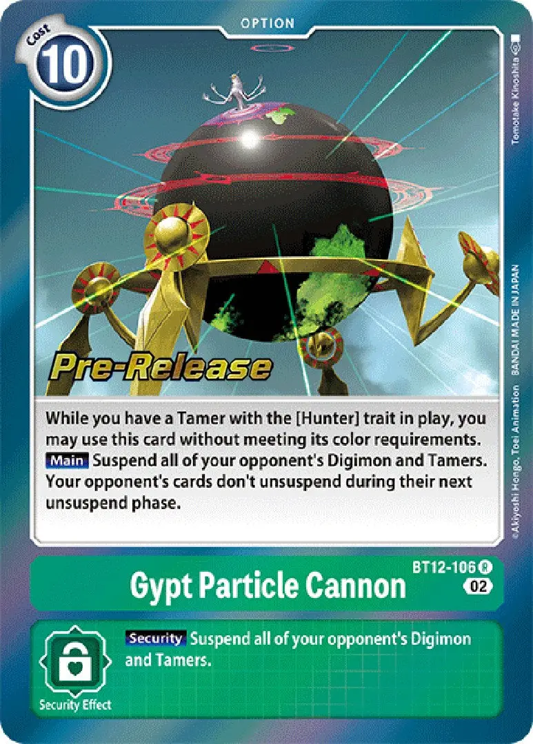 Gypt Particle Cannon [Bt12-106] [Across Time Pre-Release Cards] 1