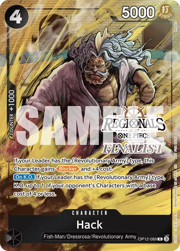 Hack (Regionals Finalist Card Set 26-27) [One Piece Promotion Cards] 1
