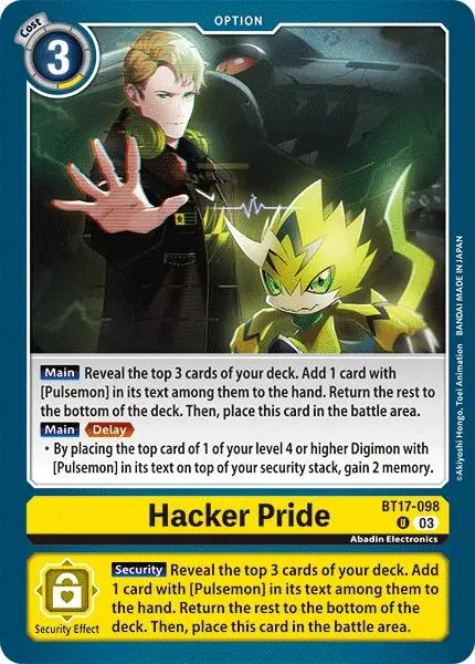 Hacker Pride [Bt17-098] [Secret Crisis] 1