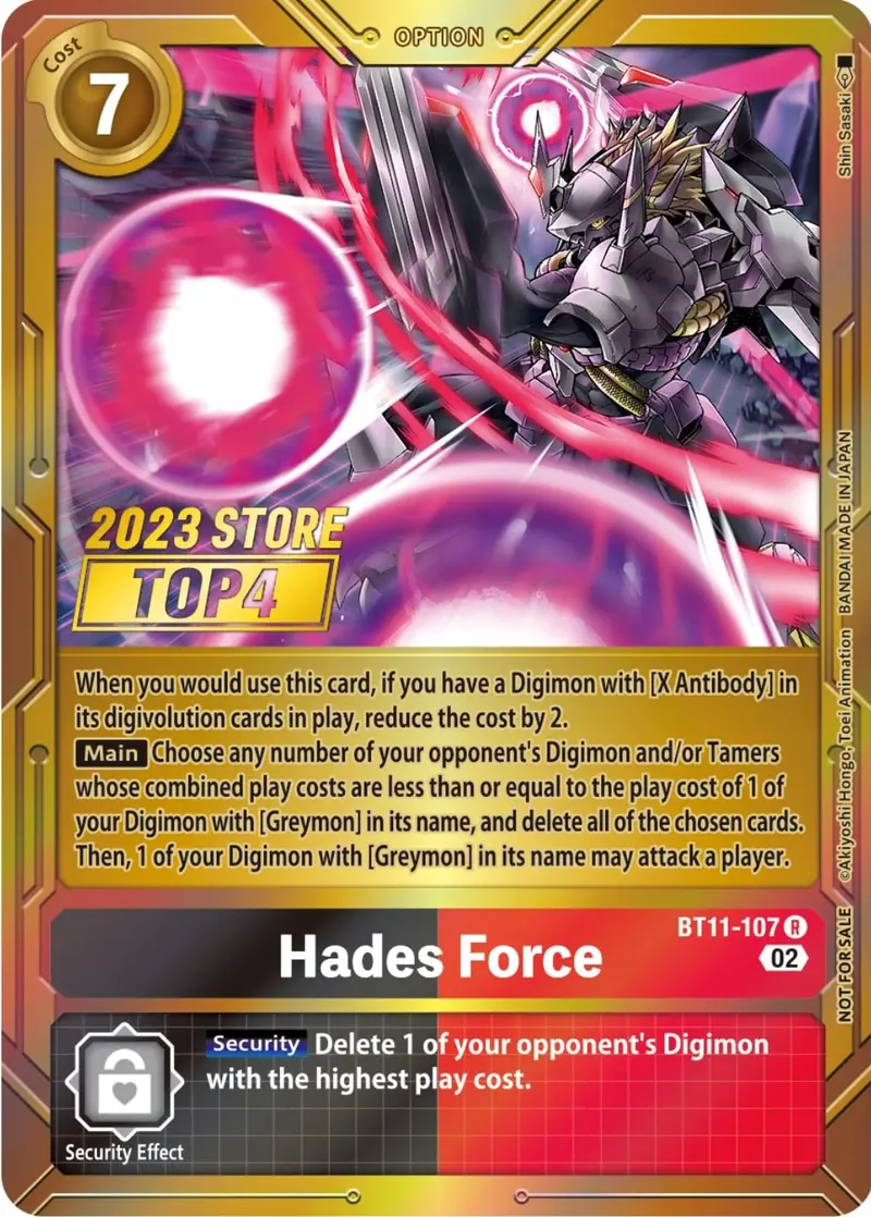 Hades Force [Bt11-107] (2023 Store Top 4) [Dimensional Phase Promos] 1