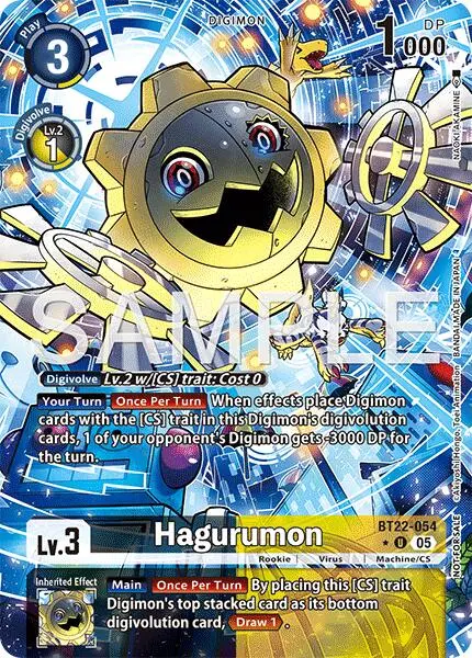 Hagurumon [Bt22-054] (Box Topper) [Cyber Eden] 1