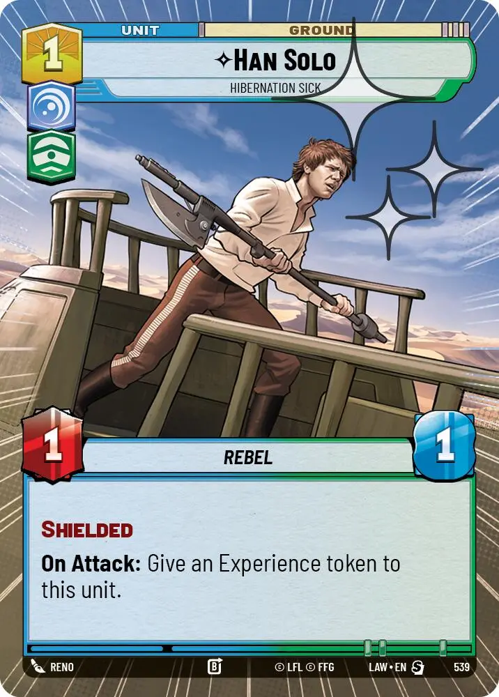 Han Solo - Hibernation Sick (539) (Hyperspace Foil) (539) [A Lawless Time] 1