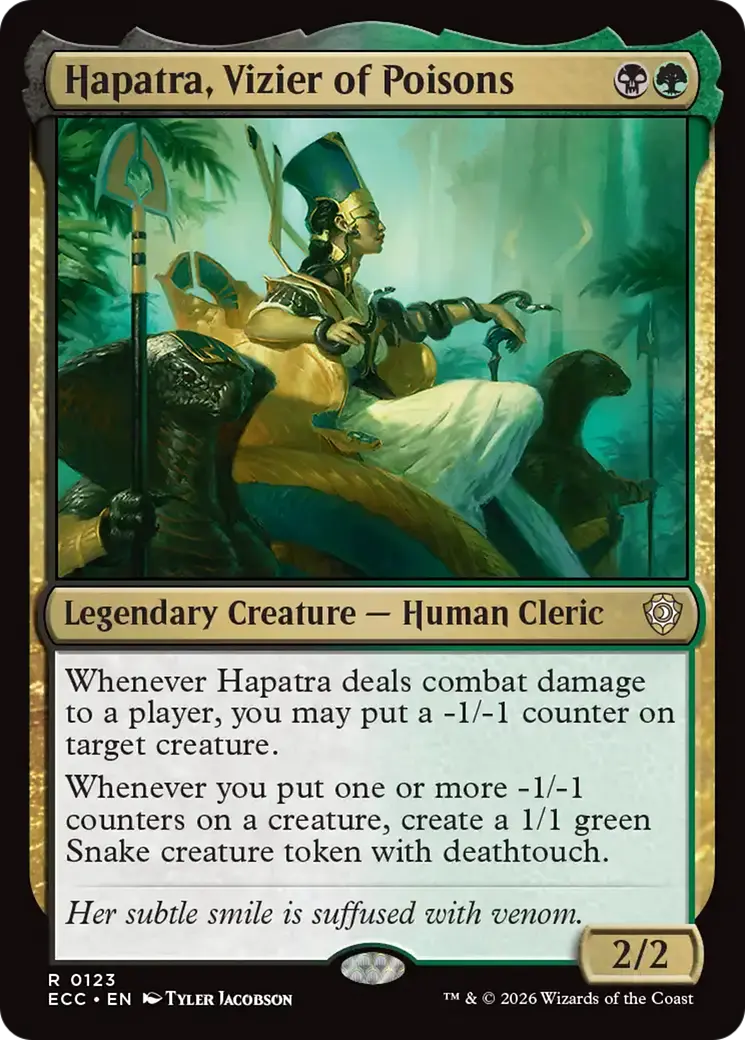 Hapatra, Vizier Of Poisons [Lorwyn Eclipsed Commander] 1