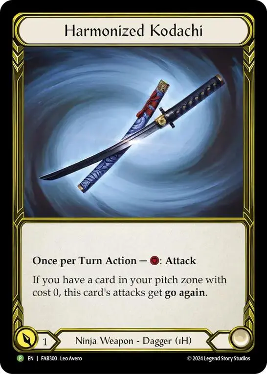 Harmonized Kodachi (Golden) [Fab300] (Promo)  Cold Foil 1