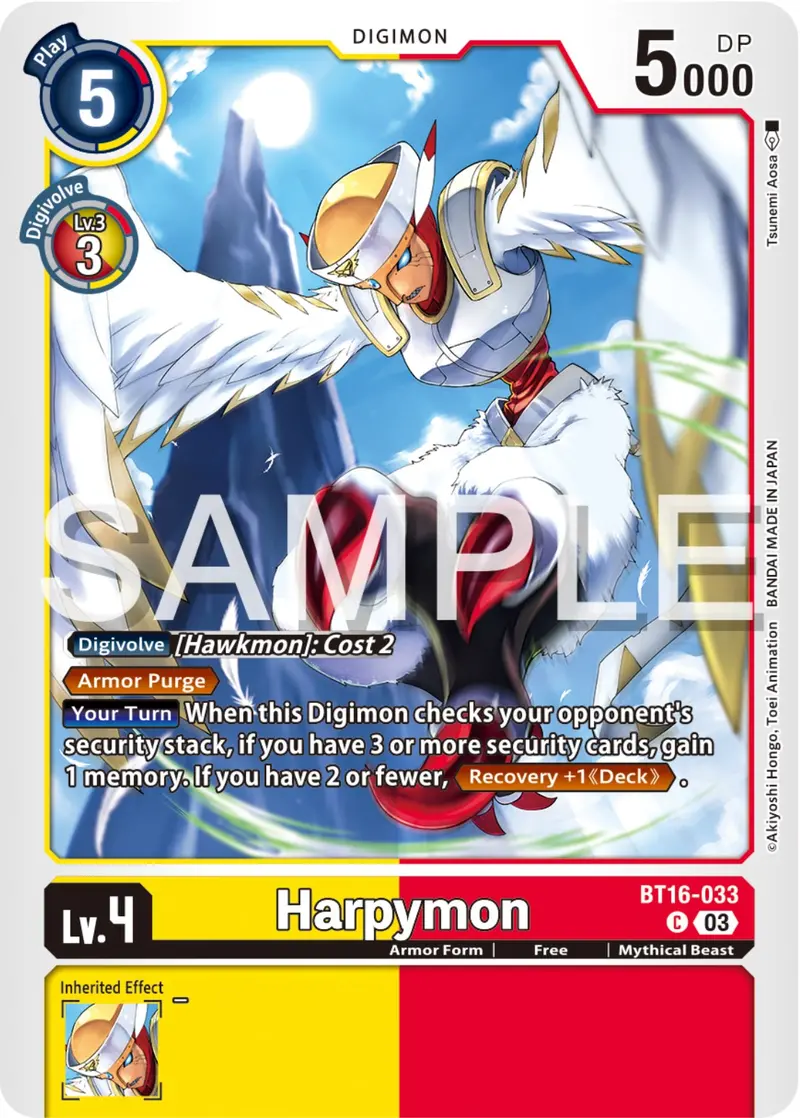 Harpymon [Bt16-033] [Beginning Observer] 1