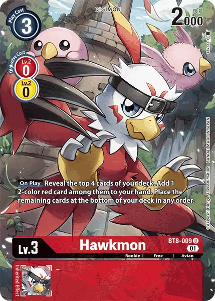 Hawkmon [Bt8-009] (Alternate Art) [New Awakening] 1