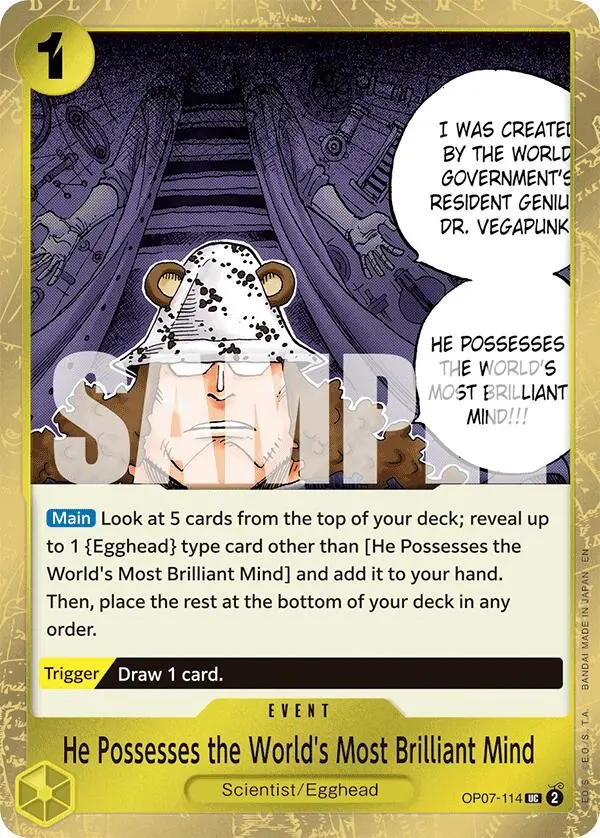 He Possesses The World's Most Brilliant Mind (Pirate Foil) [Premium Booster -The Best- Vol. 2] 1
