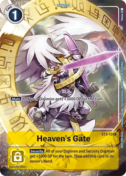Heaven's Gate [St3-13] (Tamer's Evolution Box) [Starter Deck: Heaven's Yellow Promos] 1