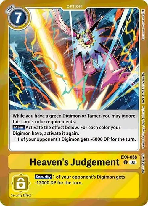 Heaven's Judgement [Ex4-068] (Event Pack 7) [Alternative Being Booster] 1