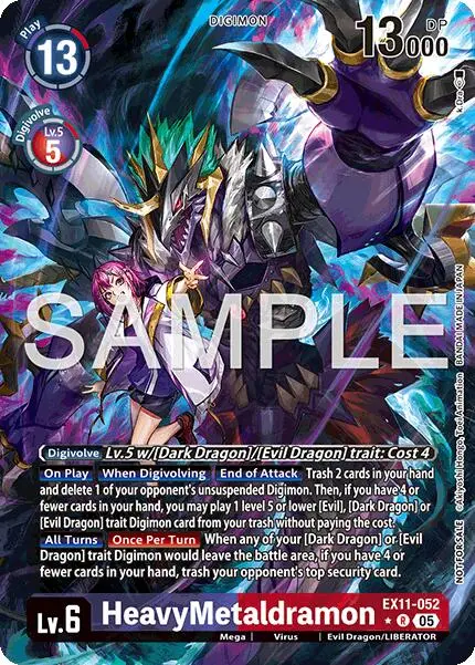 Heavymetaldramon [Ex11-052] (Box Topper) [Dawn Of Liberator] 1