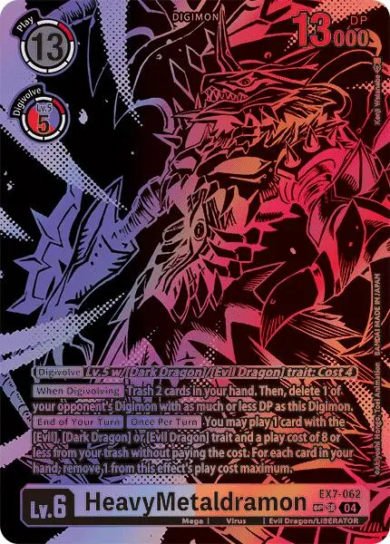 Heavymetaldramon [Ex7-062] (Textured) [Digimon Liberator] 1