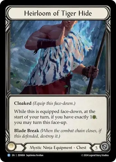 Heirloom Of Tiger Hide [Zen004] (Part The Mistveil Zen Blitz Deck) 1