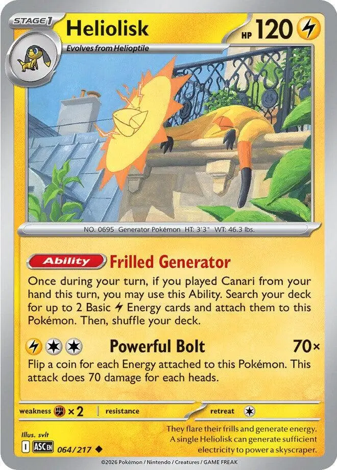 Heliolisk (064/217) [Mega Evolution: Ascended Heroes] 1