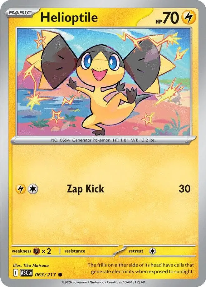 Helioptile (063/217) [Mega Evolution: Ascended Heroes] 1