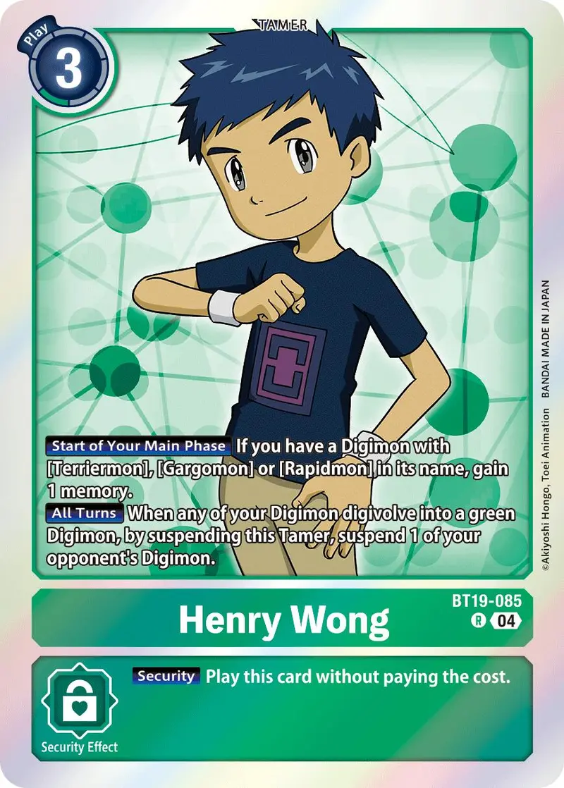 Henry Wong [Bt19-085] [Release Special Booster Ver.2.5] 1