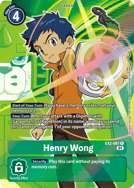 Henry Wong [Ex2-061] (Alternate Art) [Digital Hazard] 1