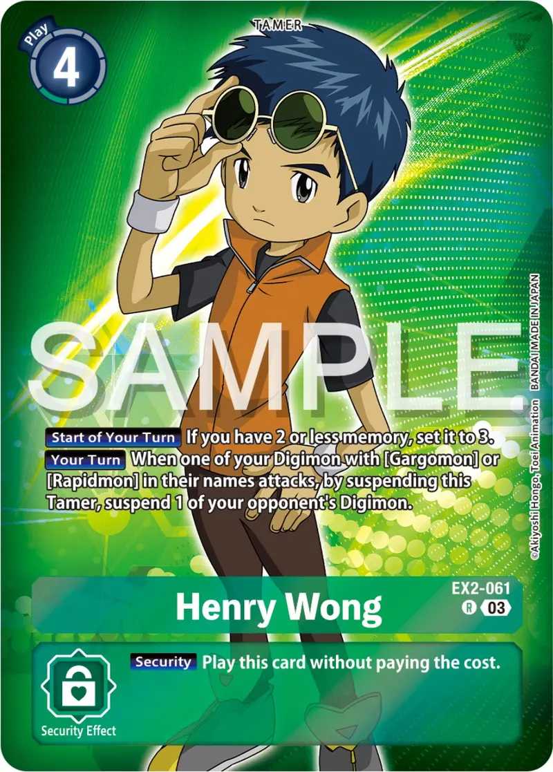Henry Wong [Ex2-061] (Reprint) [Starter Deck: Double Typhoon Advanced Deck Set] 1