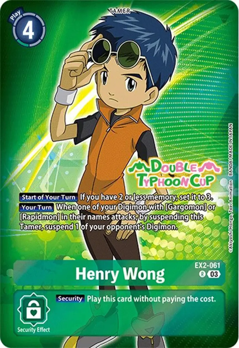 Henry Wong [Ex2-061] (Reprint) [Starter Deck: Double Typhoon Advanced Deck Set Pre-Release Cards] 1