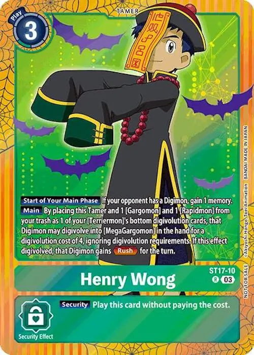 Henry Wong [St17-10] (Halloween Event 2024) [Starter Deck: Double Typhoon Advanced Deck Set] 1