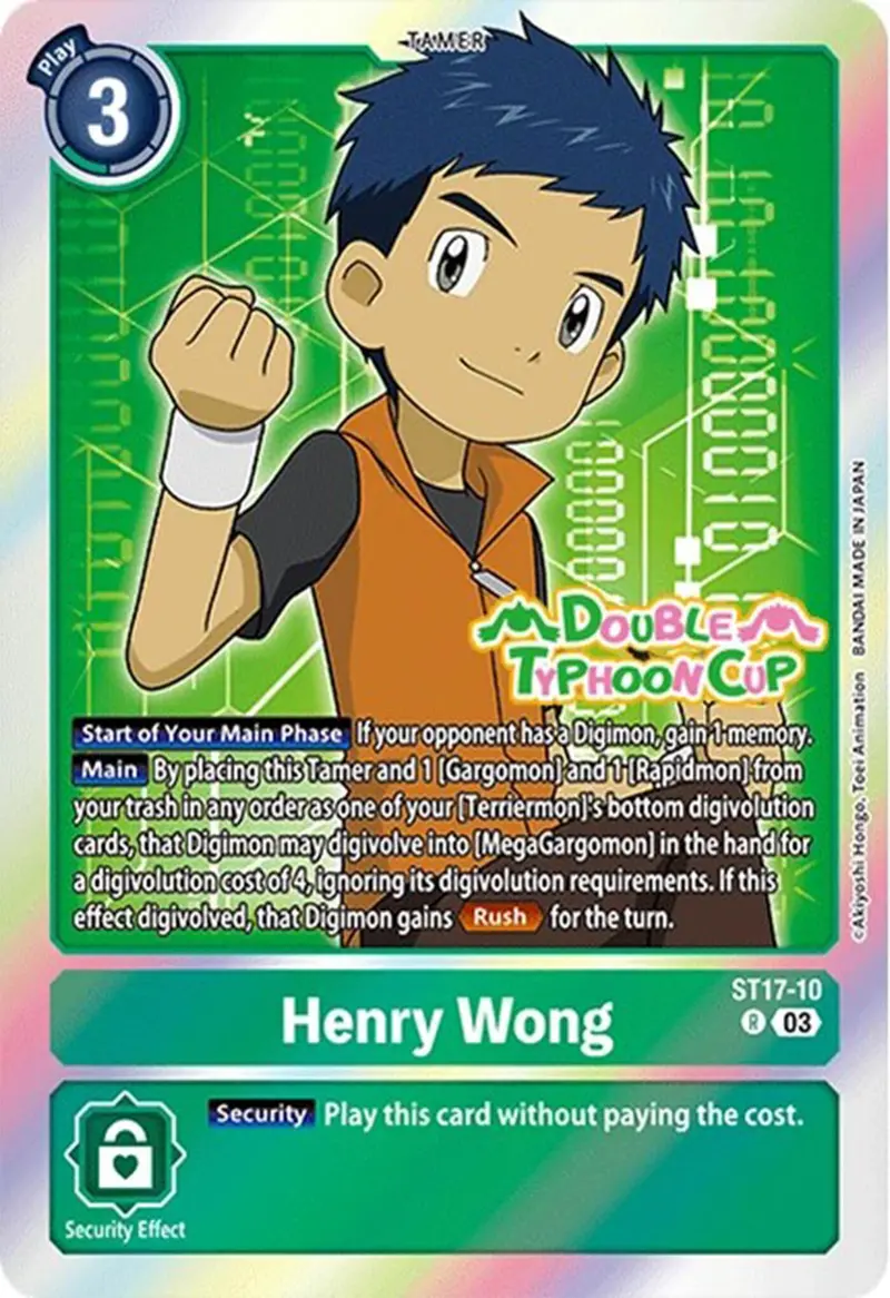 Henry Wong [St17-10] [Starter Deck: Double Typhoon Advanced Deck Set Pre-Release Cards] 1