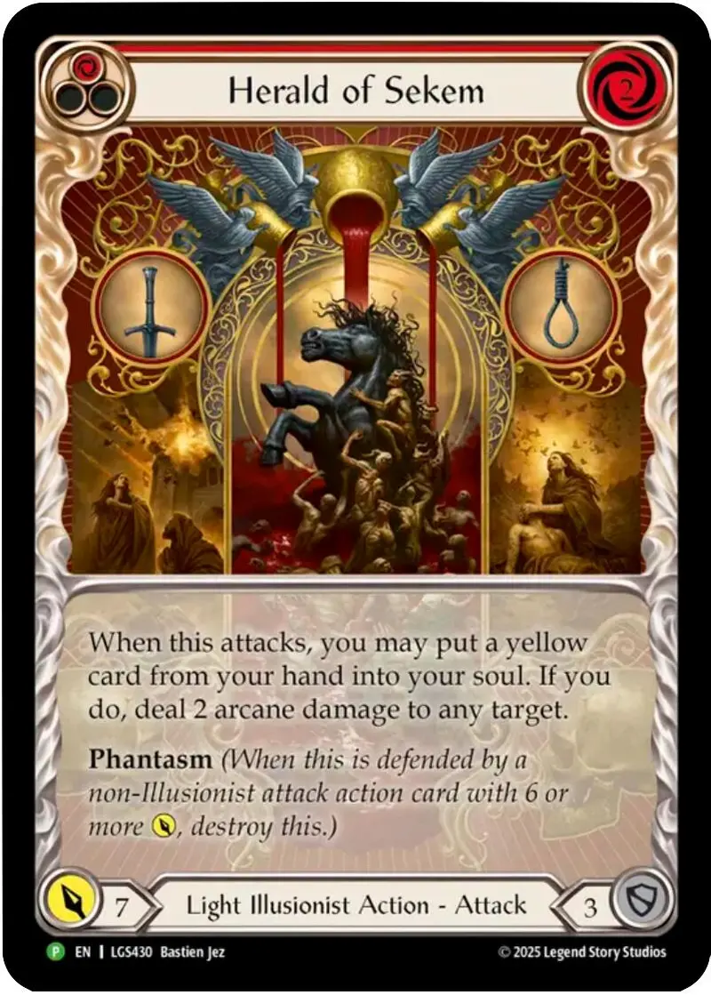 Herald Of Sekem [Lgs430] (Promo)  Rainbow Foil 1